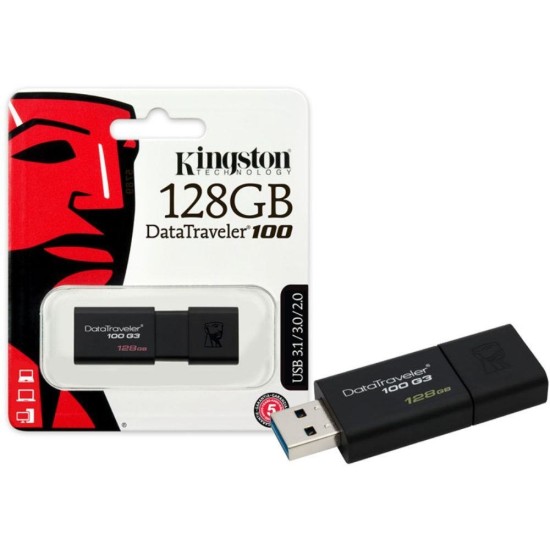 PENDRIVE KINGSTON G3 128GB PRETO PENDRIVE KINGSTON G3 128GB PRETO